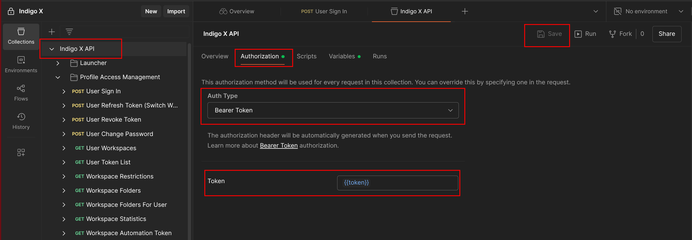 Authorization Setup