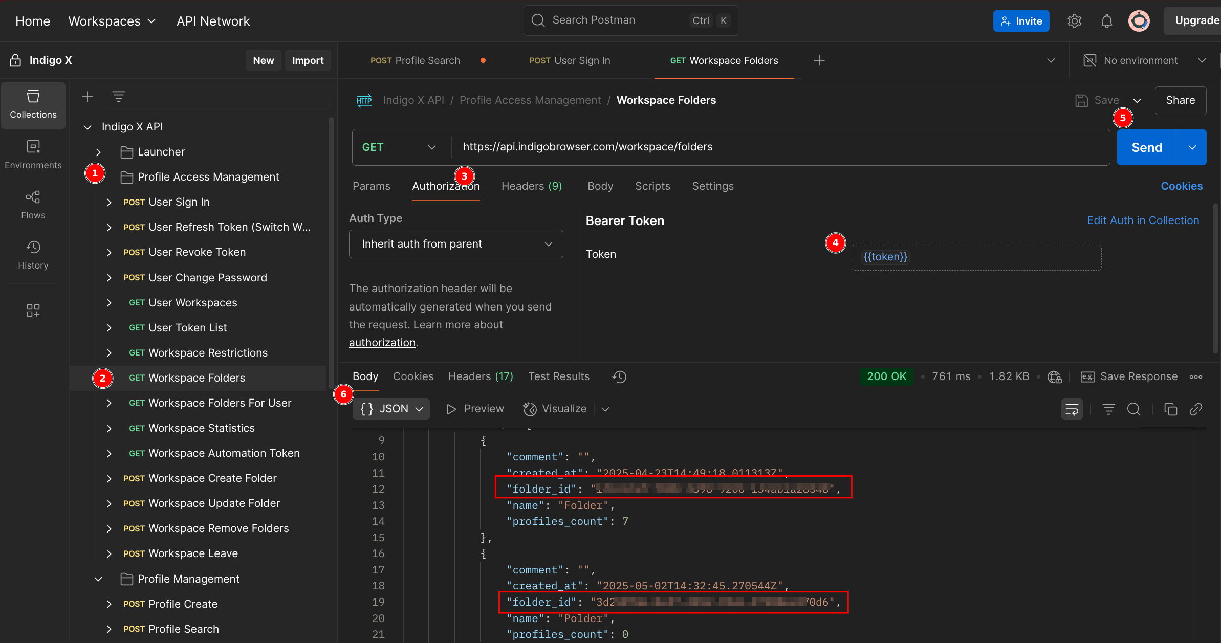 GET Workspace Folders Response
