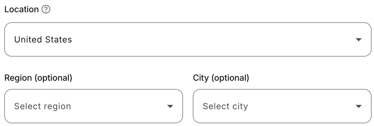 Map and list of available Indigo proxy geolocations